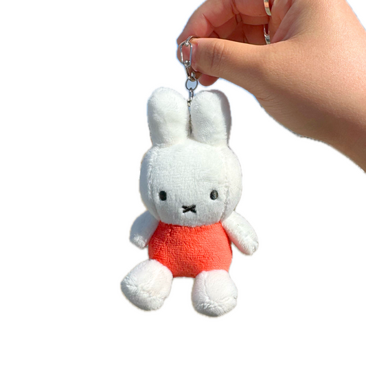 Classic Orange Miffy Plush Lobster Clasp BagCharm